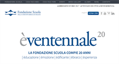 Desktop Screenshot of fondazionescuolaebraica.it