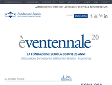 Tablet Screenshot of fondazionescuolaebraica.it